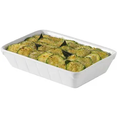 Deep baking dish  porcelain  400 ml , H=4, L=19, B=13 cm