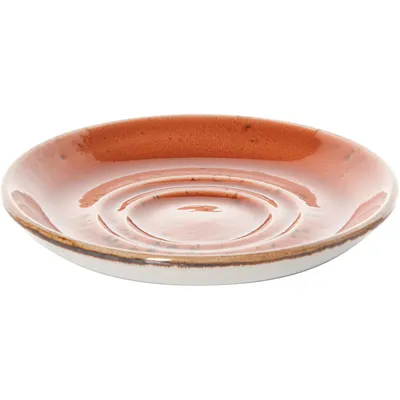 Блюдце «Крафт Терракота» фарфор D=110/40,H=13мм терракот, Цвет: Терракот, Диаметр (мм): 110, изображение 2