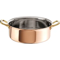 3-layer pan  copper stainless steel,aluminum 7l D=300,H=95mm copper