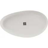 Serving dish “Ninfa”  porcelain , H=35, L=325, B=180mm  white, gloss.