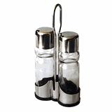 Набор для специй для масла и уксуса на подставке стекло,сталь нерж.