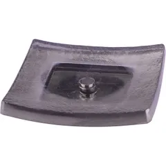 Подставка для мыла стекло ,L=10,B=10см серый, изображение 3