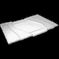 Блюдо сервировочное стекло ,H=3,L=50см прозр.