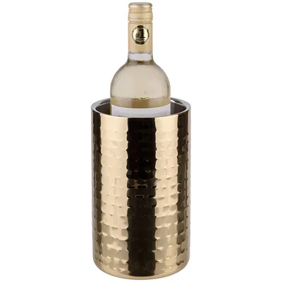 Емкость для охлаждения бутылок «Голд» сталь нерж. D=12,H=20см золотой, изображение 2