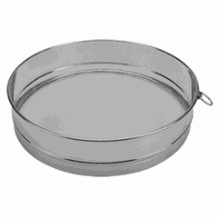Sieve for flour cells 1*1mm  stainless steel  D=20cm  silver.