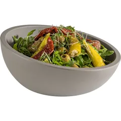 Салатник «Элемент» пластик 0,7л D=215,H=95мм камен.-серый.,матовый, изображение 2