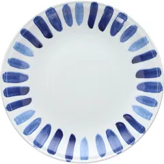 Plate “Panarea”  porcelain  D=28, H=3cm  white, blue