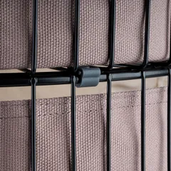 Корзина для фруктов металл,хлопок D=27,5,H=18,5см черный, изображение 2