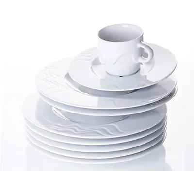 Чашка чайная «Мелодия» фарфор 230мл D=85,H=60,B=110мм белый, изображение 3