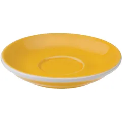 Saucer “Egg”  porcelain  D=11.5 cm  yellow.