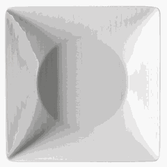 Тарелка глубокая фарфор ,L=20,B=20см белый