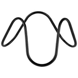 Подставка фуршетная «Вэйв» металл,пластик D=24,H=13см черный