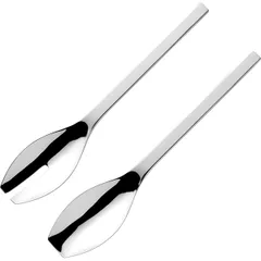 Spoon+fork for salad “Alainia”  stainless steel , L=290/115, B=4mm  metal.