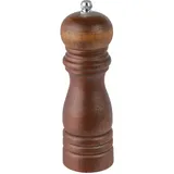Salt/pepper mill, ceramic mechanism  wood, stainless steel  D=5, H=16cm  brown, silver.