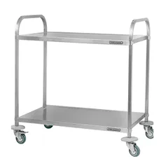 Тележка сервировочная «Retail» 2 яруса сталь нерж. ,H=86,L=80,B=50см металлич.