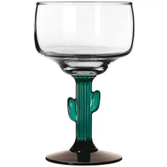 Бокал для маргариты «Маргарита-кактус» стекло 355мл D=94,H=155мм прозр.,зелен.
