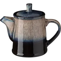 Teapot “Pati” porcelain 0.5l ,H=14.5cm gray,blue