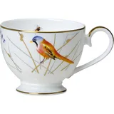 Чашка чайная «Рид» на ножке кост.фарф. 220мл ,H=70,L=121,B=89мм белый,золотой