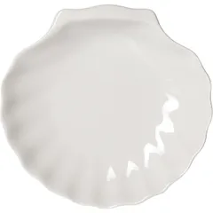 Блюдо «Кунстверк» ракушка фарфор D=28,H=4,L=30,B=27см белый