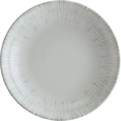 Салатник «Ирис» фарфор 330мл D=150,H=38мм белый,серый