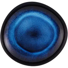 Plate ceramics blue,black