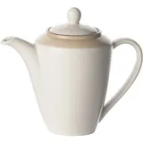 Кофейник «Чино» фарфор 310мл D=40,H=147,L=163мм белый,бежев.