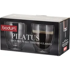 Стакан для горячих напитков «Пилатас» набор[2шт] стекло 80мл прозр., изображение 3