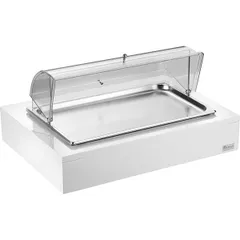 Станция буфетная с лотком для холодных закусок ,H=30,L=64,B=46см белый