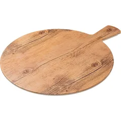 Блюдо для подачи с ручкой пластик D=36см бежев., изображение 2