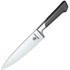 Chef's knife  steel, plastic , L=350/215, B=45mm  metallic, gray