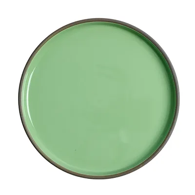 Тарелка «Блисс» с бортом фарфор D=231,H=21мм мятный