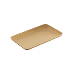 Лоток бумажный OnePlatter для фасовки картон ,H=12,L=225,B=135мм св.корич.