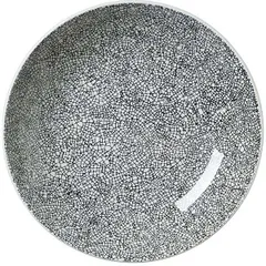 Салатник «Инк Блэк» фарфор D=25,3см белый,черный