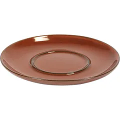 Saucer ceramics D=135/60,H=12mm brown.