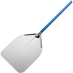 Square pizza shovel “Azzurra”  anodized aluminum , L=36/188, B=36cm