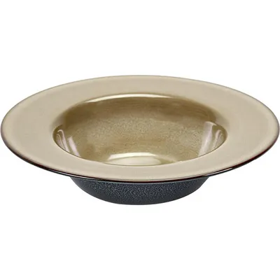 Тарелка глубокая «Террес де Ревес» керамика D=213,H=50мм серый,синий, Цвет: Серый, Цвет второй: Синий, Диаметр (мм): 213