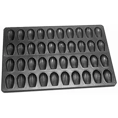 Pastry mold “Madeleine”[40pcs] steel,anti-stick coating ,H=8,L=60,B=40cm