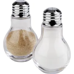 Set of spices 2 pcs “Light Bulb”[2pcs] glass D=6,H=10cm