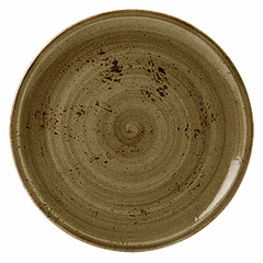 Dish "Kraft Brown" for pizza  porcelain  D=31, H=2cm  brown.