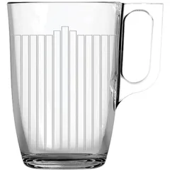 Mug “Nuevo” glass 400ml D=11.1,H=12.3cm clear.