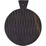 Доска для подачи дуб D=240,H=25мм черный