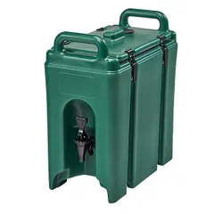 Thermal container for drinks with tap  polyethylene  10.4 l , H=50, L=42.5, B=30cm  green.