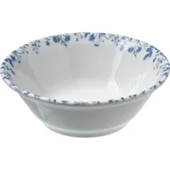 Salad bowl “Beatrice”  porcelain  350 ml  D=14, H=5 cm  white, blue