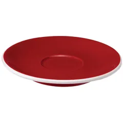 Saucer “Tulip”  porcelain  D=12.5 cm  red