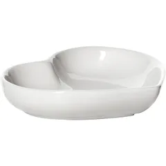 Блюдо для комплимента «Кунстверк» сердце фарфор ,H=11,L=78,B=65мм белый, изображение 2