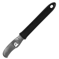Knife for peeling  steel, polyprop. , L=180/63, B=20mm  black, metal.