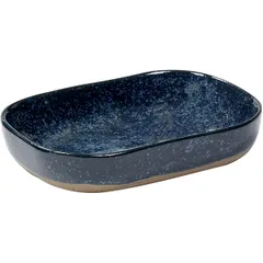 Dish “Mercy” deep No. 7  sandstone , H=30, L=145, B=105mm  blue, gray