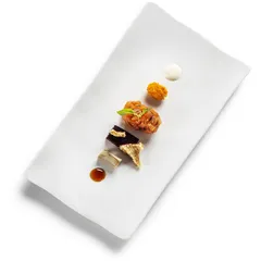 Блюдо для подачи «Гастро Маттэ» прямоугольное фарфор ,L=25,B=14см белый,матовый