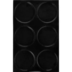 Форма кондитерская «Круг»[6шт] силикон,стеклопласт. D=166,H=12,L=600,B=400мм