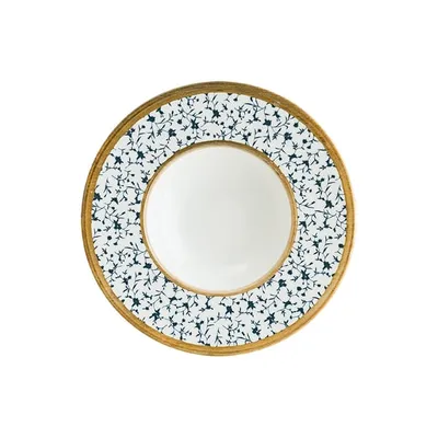 Тарелка для пасты «Калиф» фарфор 400мл D=28см белый,синий